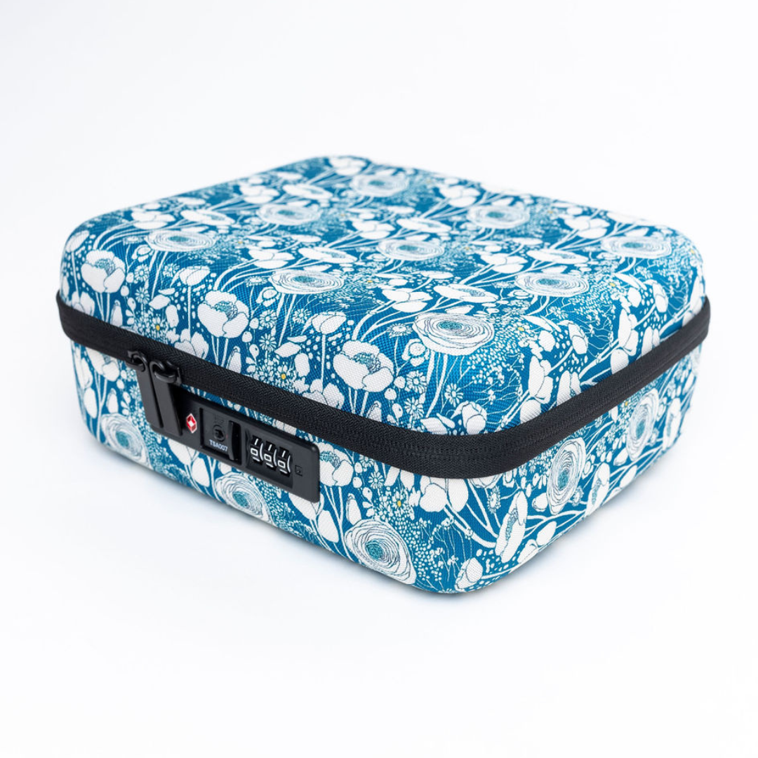 NEW! Lockbox stash box with zipper combination lock - Swedish summer