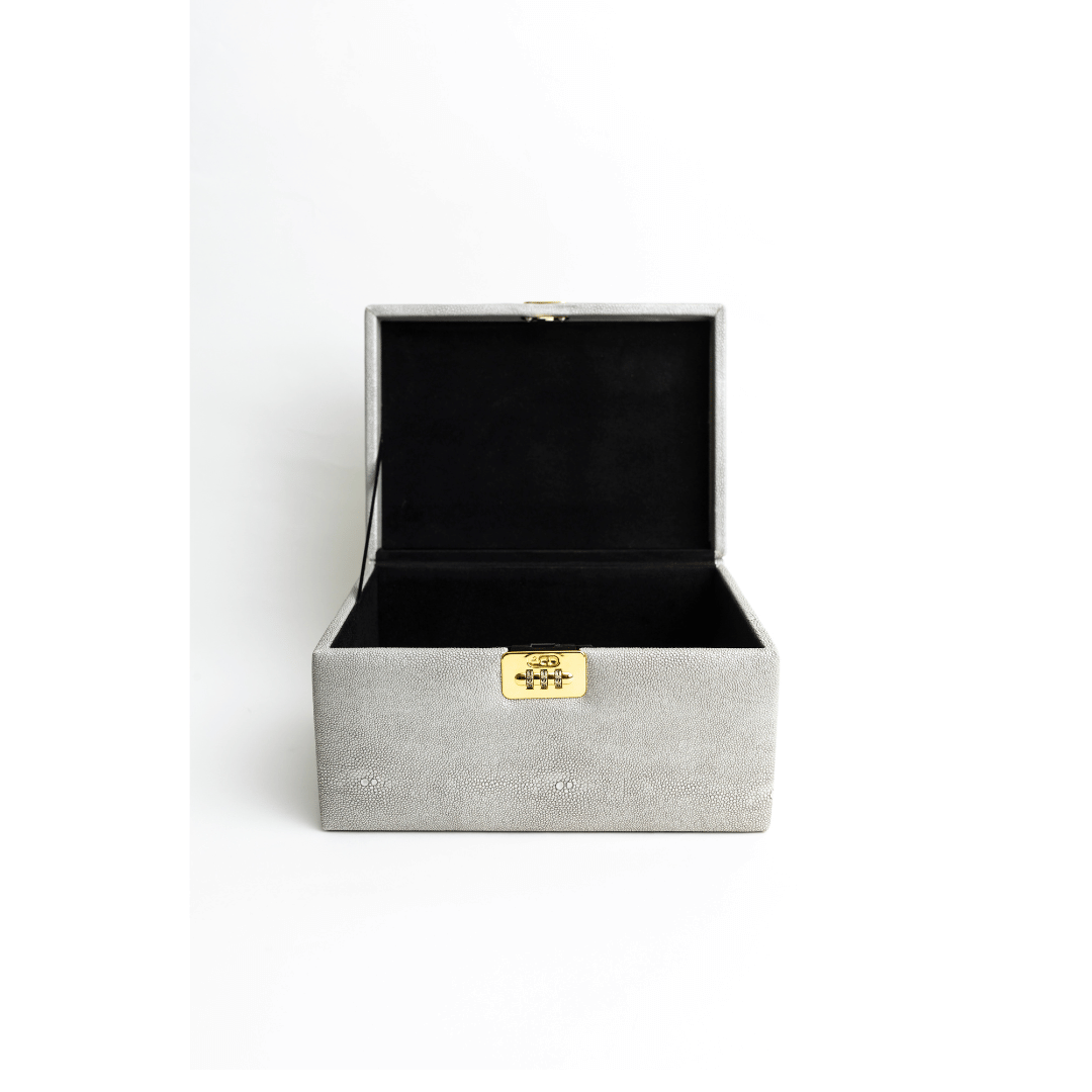 Gray Luxie locking stash box