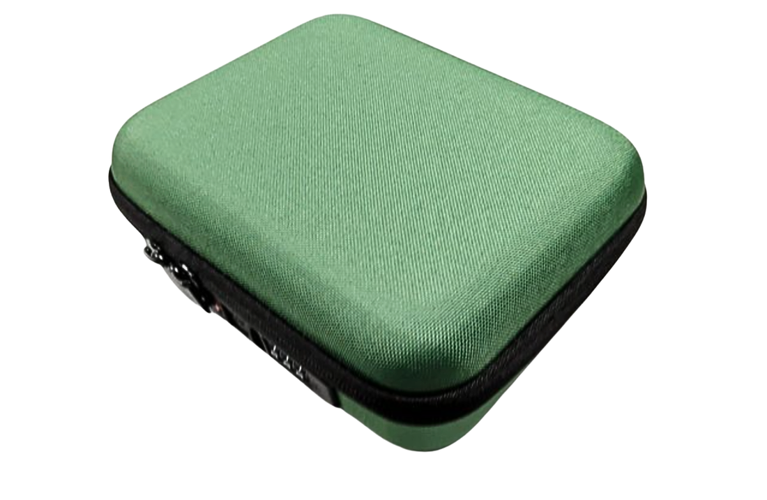 Lockbox with zipper combination lock - Evergreen