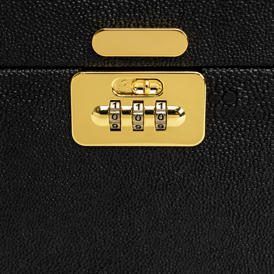 Black Luxie locking stash box