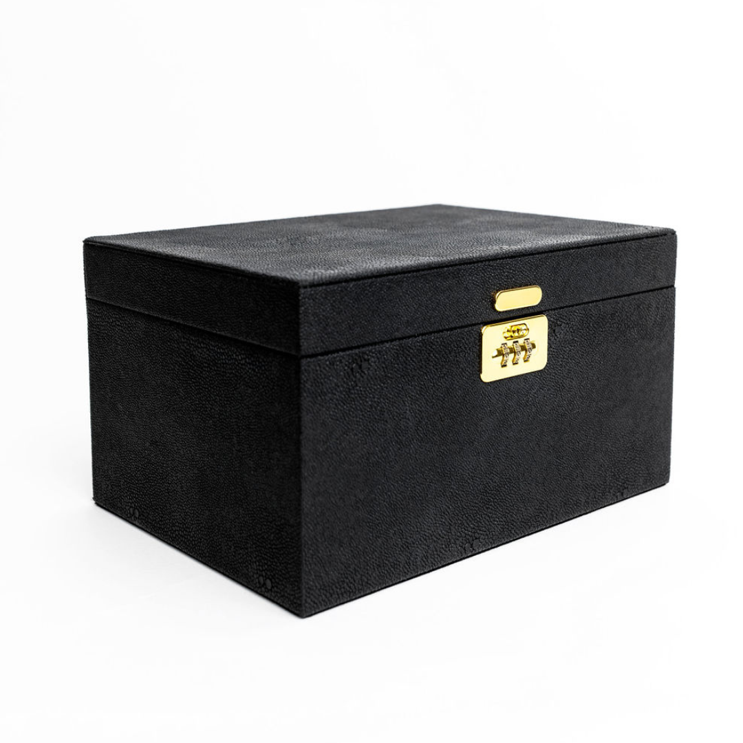 Black Luxie locking stash box