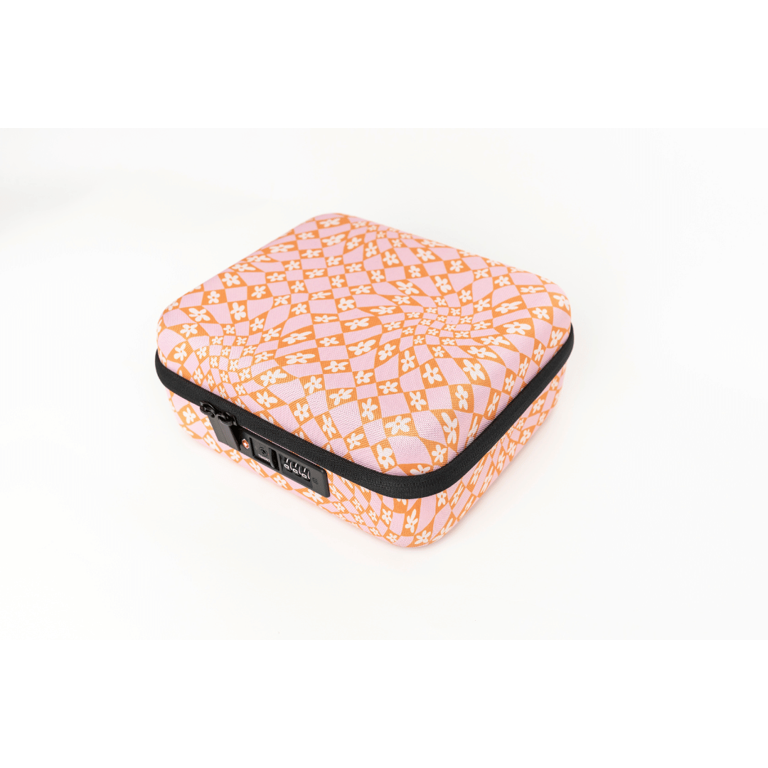 Secure locking safe storage for your stash, travel, Rx storage, child-proofing, pet-proofing