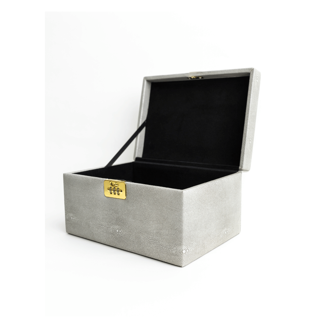 Gray Luxie locking stash box
