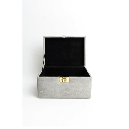 Gray Luxie locking stash box