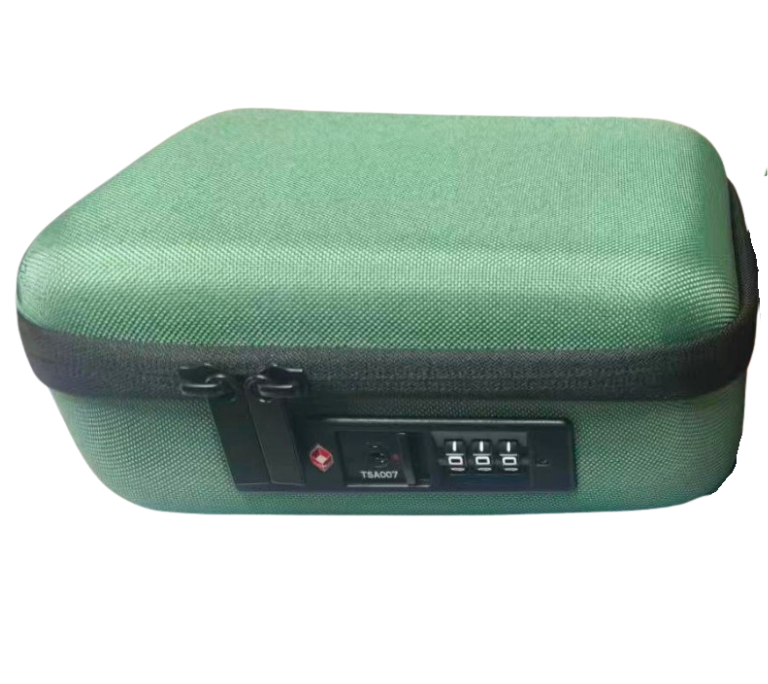 Lockbox with zipper combination lock - Evergreen
